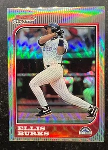 1997 Bowman Chrome Refractor Ellis Burks #52 - Picture 1 of 2