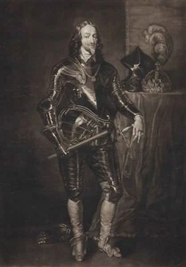 JOSIAH BOYDELL / ANTHONIS VAN DYKE - King Charles the First - Schabkunst, 1778 - Picture 1 of 2