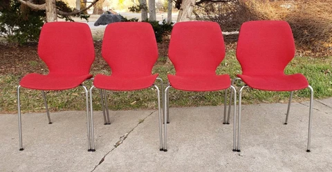Mid Century Modern Westnofa "City Chairs" by Oyvind Iversen Dining Chairs Cover