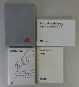 Bordmappe + Betriebsanleitung Audi Quattro Coupé 20V mit 220 PS 2.2 Liter Typ 85 - Bild 1 von 6