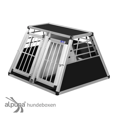 N73 Hundetransportb​ox Doppelbox Aluminium Transportbox Hundebox Hunde Alubox - Bild 1 von 4