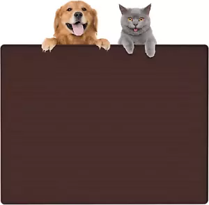 Large Dog Food Mat, Silicone Pet Feeding Mat for Food and Water, Waterproof Rais - Picture 1 of 12