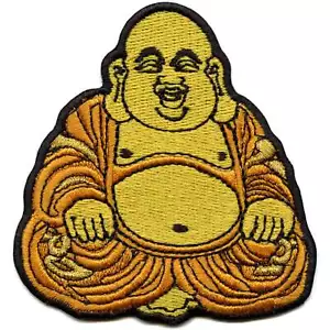 Buddha Siddhartha Gautama Patch Religion Vegetarian Culture Embroidered Iron On - Picture 1 of 2