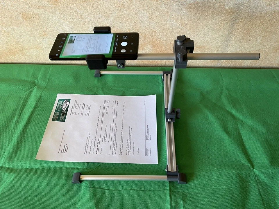 Vielseitiger Smartphone Scanner f. Dokumente, Bücher, Produktfotos, Mikroskop uv - Bild 1 von 4