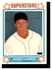 1989 Cereal Superstars Roger Clemens #11   UER