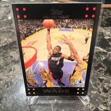 2007 Topps #3 Dwyane Wade Black Border HOF