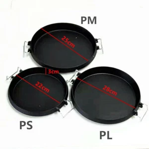 Cast Iron Pizza Baking Hot Sizzling Plate Campfire Camping BBQ Grill Pan Skillet - Picture 1 of 24