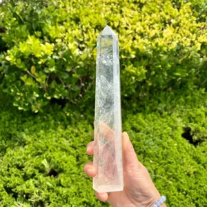 240mm natural clear crystal obelisk quartz tower point healing energy decorate - Picture 1 of 4