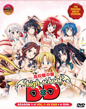 DVD Anime High School DxD Uncut Season 1-4 Vol 1-49 End + 4 OVA English Version