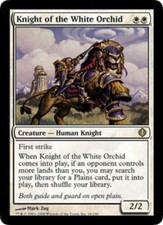 [1x] Knight of the White Orchid - Foil - Slight Play, English - Shards of Alara