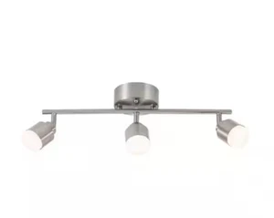 Hampton Bay 19 in. 3-Light Brushed Steel Integrated LED Track Lighting Kit - Picture 1 of 8