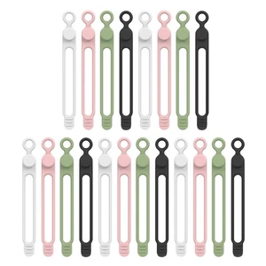20 Pcs Conduttori Di Fili Fascette Organizer Per Cavi Organizzatore - Photo 1/11