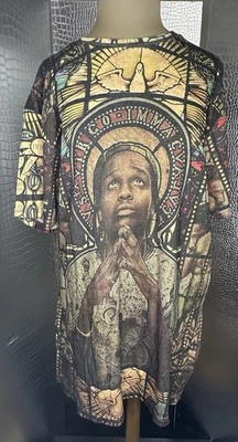 Camiseta Madonna Negra Vitral Colección Rocky Eleven Paris ASAP Talla Grande Foto 1 de 4