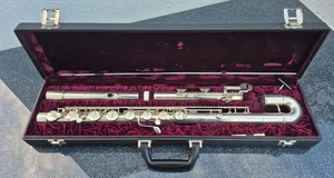 Gebrüder Mönnig Bass Flute Querflöte Bassquerflöte made in Germany Top Zustand! - Bild 1 von 22