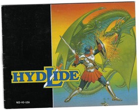 [MANUAL ONLY] Hydlide (Nintendo NES, 1989) Clean, Complete