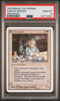 Samite Healer - Unlimited - MTG - GEM MINT - PSA 10. POP 18. More MTG in Store. - Image 1 of 2