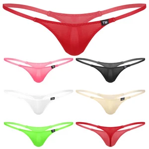 Tiaobug Herren Durchsichtige String Tanga T-Back Bikini Slip Höschen Unterwäsche - Bild 1 von 53