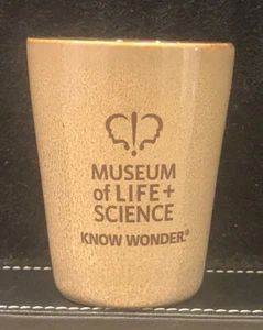 Museum of Life & Science Shot Glass Bar Kitchen Butterfly Know Wonder Collect - Picture 1 of 3