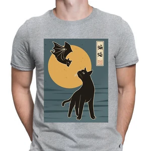 Camisetas Top The Cat With Batty Japonés Lindo Gatito Animal Amantes Divertidas para Hombre #D - Imagen 1 de 3