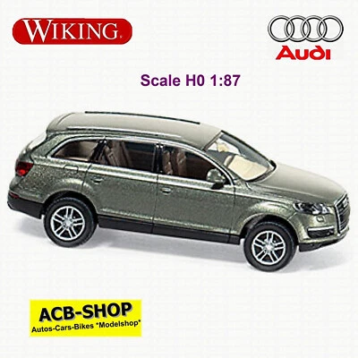 Audi Q7 4.2 FSI Quattro Tipo 4L 2005-15 Verde Metallizzato 1:87 Wiking - Immagine 1 di 2
