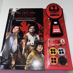 🚨🗣️Star Wars: The Last Jedi Movie Theater Storybook and Movie Projector - Picture 1 of 4