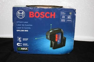 Bosch GPL100-30G 125 ft. Green 3-Point Self-Leveling Laser w/ VisiMax Technology - Picture 1 of 6