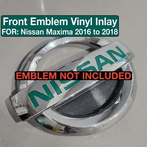 Front Emblem Vinyl inlays FOR 2016-2018, Nissan Maxima. Emblem NOT included. - Picture 1 of 48