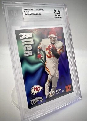 1998 Skybox Thunder RAVE #32 Marcus Allen /150, BGS NM/MT+ 8.5, POP 1!🔥🔥 - Image 1 of 4