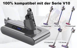 6000mAh V10 Battery Replacement Only for Dyson V10 Animal Absolute Fluffy Vacuum - Picture 1 of 9