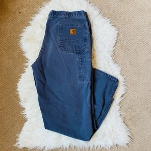 Carhartt Jeans Herren 40x32 Latzhose Fit Workwear Denim Medium Wash - Bild 1 von 9
