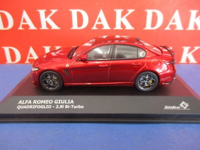 Die cast 1/43 Modellino Auto Alfa Romeo Giulia Quadrifoglio 2.9I Rossa 2016 - Immagine 1 di 4