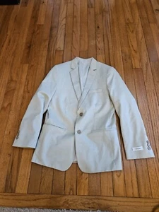 Calvin KLEIN Boys Blazer  Size 14, Suit Coat Light Khaki - Picture 1 of 6