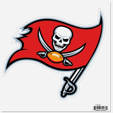 Tampa Bay Buccaneers Licensed Outdoor Rated Logo Magnet (NFL Football) Cover