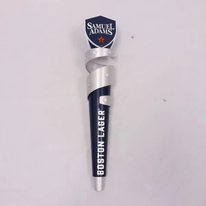 VINTAGE Samuel Adams Boston Lager Spiral blue  Beer Tap Handle  - Picture 1 of 7
