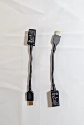 Lote de 2 cables de conversión de alimentación delgados originales Lenovo ThinkPad L01DC001-NB-R Foto 1 de 3