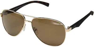 Timberland TB9137 32H Gold Tortoise Aviator Polarized Sunglasses Frame 60-13-140 - Picture 1 of 3