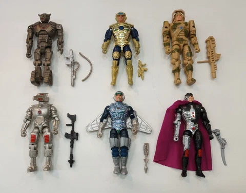CAPTAIN POWER 1986 Mattel Guardian Hawk Tank Soaron Dread 6 Action Figure Lot Cover