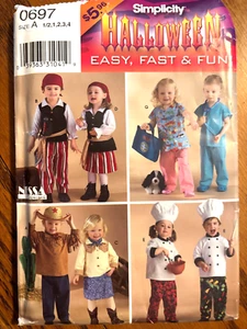 Simplicity Sewing Pattern Costumes Size 6 mo -4 Toddler Uncut #0697 New - Picture 1 of 2