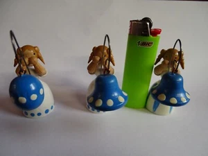 DREI MINIATUR FIGUREN - ERZGEBIRGE WOHL UM 1980 / DDR - Bild 1 von 5