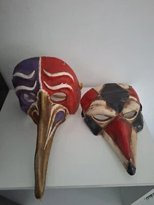 Old Venice Carnival Mask Handmade Artisanal - Picture 1 of 16