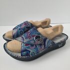 Alegria Kylee Leather Sandals Size 40 US 9.5 - 10 Paisley Slip On Slides Comfort