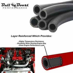 10mm 3/8" ID Black Vacuum Silicone Hose Racing Line Pipe Tube 3FT Per Order - Bild 1 von 1