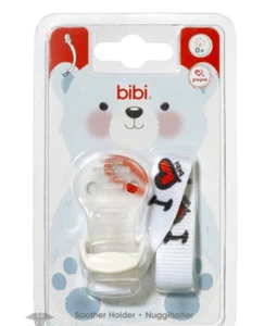 Bibi Dummy Clip Bebé Clip Clip Clip Dentición Dentición Soporte Cadena Chupete Correa - Imagen 1 de 8