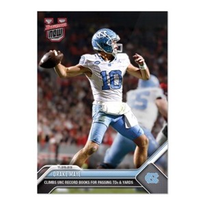 2023 NCAA BOWMAN U TOPPS NOW 33 DRAKE MAYE NORTH CAROLINA ROOKIE XRC PRESALE