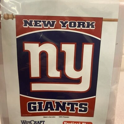 New York Giants WinCraft Vertical  27"x 37" Vertical Indoor or Outdoor Flag  USA - Image 1 of 3