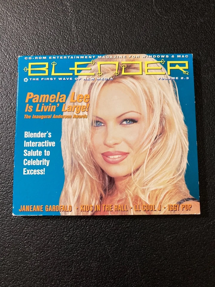 RARE Blender Magazine CD-ROM Windows/Mac Pamela Lee Anderson 1996 Foto 1 de 1