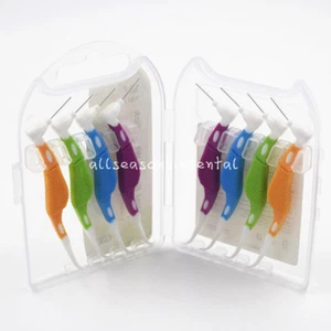 Dental 0.8mm Oral Care Plastic Interdental Brush Tooth Pick Healthy 8 Pcs/Box - Picture 1 of 6