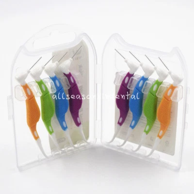 Cepillo interdental de plástico para cuidado bucal dental de 0,8 mm selección de dientes saludable 8 piezas/caja Foto 1 de 4