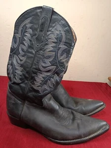 El Presidente Gold Collection Sz 32 Black Leather Boots Mens US 13 - Picture 1 of 18