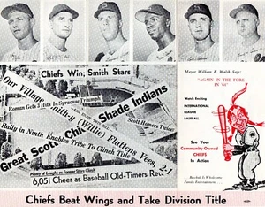 Syracuse Chiefs 1964 Tri-Fold Ticket sales brochure Horton Northrup McLain Smith - Picture 1 of 2